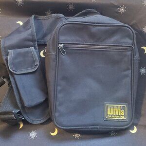 Vintage Dr. Martens Black Nylon Crossbody Messenger Bag